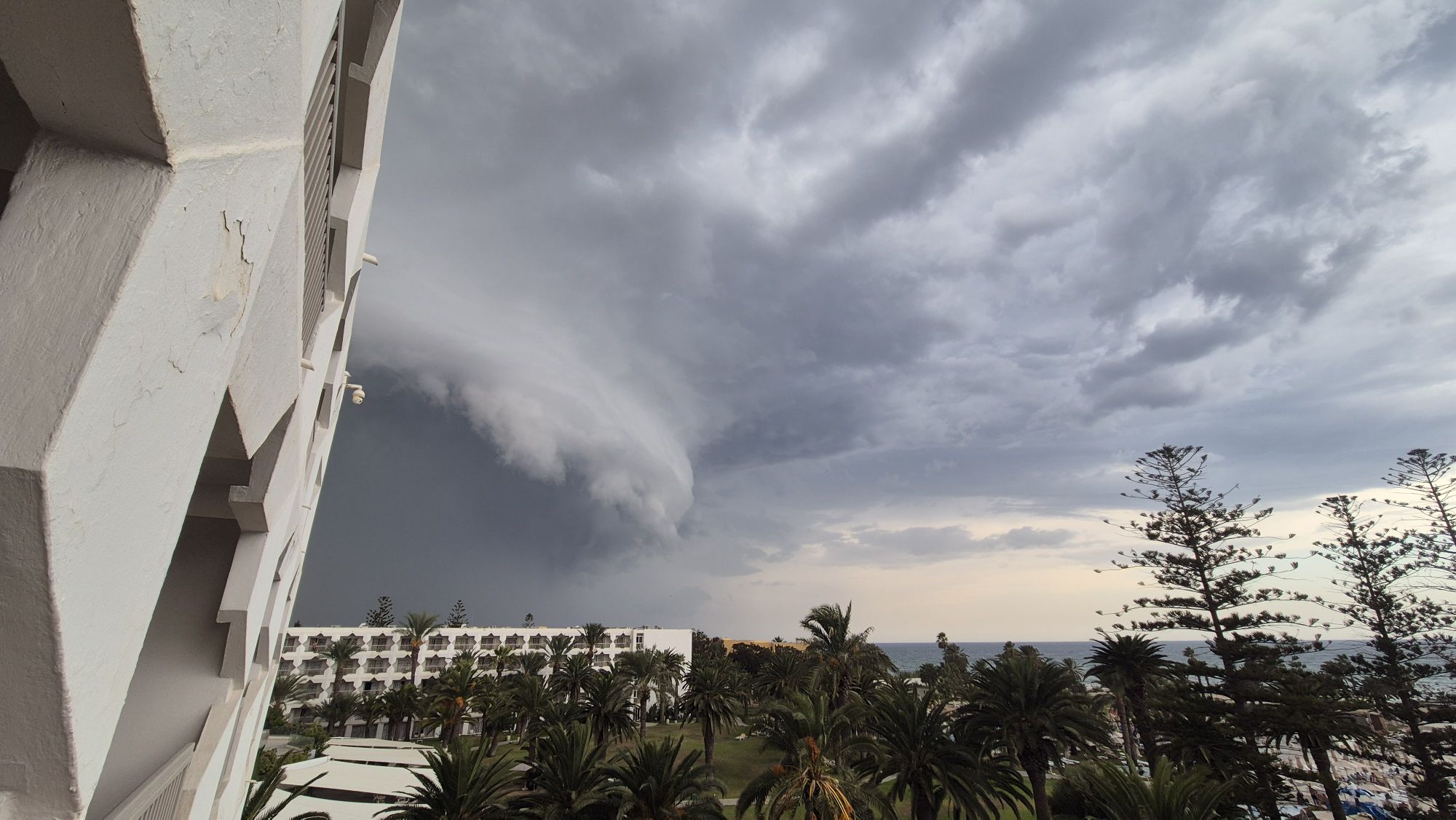 Die Unwetterfronten waren imposant.